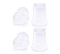 2 pares de cubiertas de talón silenciosas para zapatos formales, ideal para oficina y biblioteca, cobertura resistente al desgaste de los zapatos de oficina
