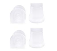 2 pares de cubiertas de talón silenciosas para zapatos formales, ideal para oficina y biblioteca, cobertura resistente al desgaste de los zapatos de oficina