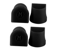 2 pares de cubiertas de talón silenciosas para zapatos formales, ideal para oficina y biblioteca, cobertura resistente al desgaste de los zapatos de oficina