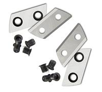 2 Pares de Cuchillas de Corte para trituradora de jardín de Repuesto para Einhell GH-KS 2440 HMH-E 2440 Sun Joe CJ601E Herramientas de Repuesto