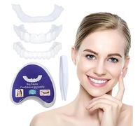 2 Pares De Dentaduras Postizas, Dientes Postizas Temporales Para Hombres Y Mujeres, Carillas Dentales Ajustables A Presión, Que Cubren Los Dientes Imperfectos Para Recuperar Sonreír