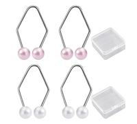 2 pares de entrenadores Dimple con 2 cajas de almacenamiento cuadradas. Encantador entrenador de hoyuelos, contorneador de contorno facial, bonito moldeador de sonrisa, adecuado para mujeres (blanco,