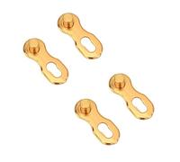 2 pares de eslabones de cadena de bicicleta, conector de enlace de ciclismo de unión de cadena de bicicleta de liberación rápida de acero para 11 bicicletas de velocidad(Dorado)