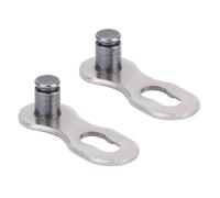 2 pares de eslabones de cadena de bicicleta de aleación de alta calidad para reparación de bicicleta de montaña, color plata/oro, 10 velocidades, 20 x 6 x 5 mm