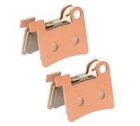 2 pares de frenos de bicicleta para pastillas para pinzas de bicicleta eléctrica, metal completo para frenado en todo tipo de clima (oro de sinterización de metal completo actualizado)