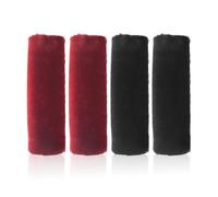 2 pares de fundas para cinturón de seguridad, fundas para cinturón de seguridad, almohadillas de felpa para el cinturón de seguridad, para el interior del coche