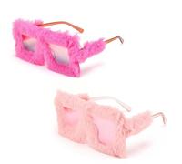 2 Pares De Gafas De Sol De Felpa, Gafas De Sol Cálidas Y Protectoras En Otoño E Invierno, Accesorios De Moda, Accesorios Para Fotografías De Fiestas.