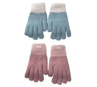 2 Pares De Guantes De Punto De Lana, Guantes Cálidos De Terciopelo Y Gruesos De Invierno, Guantes Cálidos Para Pantalla Táctil, Guantes Exteriores Resistentes Al Frío Para Mujer