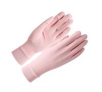 2 pares de guantes finos de seda helada for mujer, multicolor liso, 23cm x 9cm
