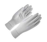 2 pares de guantes finos de seda helada for mujer, multicolor liso, 23cm x 9cm