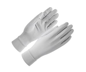 2 pares de guantes finos de seda helada for mujer, multicolor liso, 23cm x 9cm