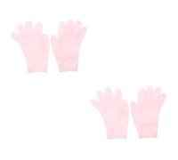 2 pares de guantes hidratantes para el cuidado de las manos, guantes de algodón , exfoliantes para mujer, guantes suavizantes, guantes de spa de gel rosa, sebs, cosméticos,