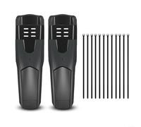 2 pares de guardabarros de bicicleta delantero trasero para Fender PP fibra de carbono 29 x 9 cm, color negro, instalación rápida para salpicaduras, protector para MTB, carretera, ciudad, ciclismo