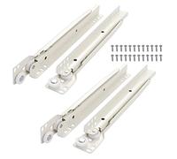 2 Pares de guías deslizantes de Metal Resistente para cajones de gabinete, extensión Completa, Montaje Lateral/Inferior, 38 Cargas, para Bandeja de Teclado, aparador, herrajes para rieles de cajones