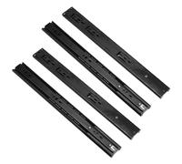 2 Pares de Guías para Cajones Cierre Suave 400mm Extracción Total Guías Laterales Telescópicas con Rodamiento de Bolas