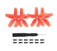 2 pares de hélices compatibles con dron DJI Avata, hélices de repuesto de bajo ruido, cuchillas de liberación rápida, alas de dron, accesorios de cuadricóptero con destornillador (rojo)