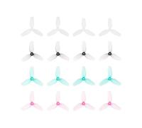 2 pares de hélices ligeras de 31 mm con eje de 1,0 mm for motor 0702 y drones FPV Meteor65/65Pro/Air65(8 Pairs Mix color)