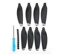 2 Pares de Hélices RC Drone, 4726F Drone Propeller Reemplazo de Reducción de Ruido Compatible con Mini Drone(Blanco + Negro,)