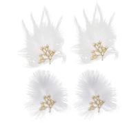 2 Pares De Horquillas De Plumas, Horquillas Elees Y Simples, Accesorios Para El Cabello De Las Mujeres Dulces, Decoraciones De Peinado, Accesorios De Ropa.