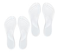 2 Pares De Inserciones De Zapatos Para Chanclas, Inserciones Delgadas Invisibles Antideslizantes, Plantillas Adhesivas, Anti-Dolor y Ampollas, Para Chanclas, Sandalias, Tacones (S)