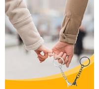 2 Pares De Llaveros, Diseño Mano A Mano, Selección, Accesorios Metálicos.