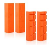 2 pares de mandíbulas suaves de 4-1/2 pulgadas para tornillo de banco, cubiertas protectoras de mandíbula magnética para sujetar productos planos o redondos, 1 juego de almohadillas de mandíbula