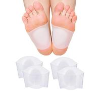 2 pares de mangas de apoyo de arco acolchado para pies planos, alivio de fatiga plantar fascitis talón esporas dolor de pie