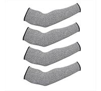 2 pares de mangas protectoras finas para brazos, resistentes a cortes y para evitar hematomas y piel, color gris.