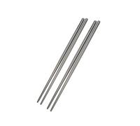 2 pares de palillos de titanio ultraligeros cuadrados de longitud estándar para arroz, fideos y sushi, utensilios de cocina reutilizables (23 cm)