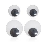 2 pares de pegatinas para ojos, ojos grandes de plástico, ojos autoadhesivos de bricolaje, pegatinas para ojos artesanales, decoraciones creativas e interesantes, accesorios de bricolaje, se pueden