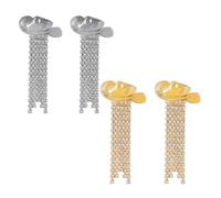 2 pares de pendientes de borla de sombrero de vaquero occidental para mujer-joyas de vaquera de oro y plata, pendientes de concierto de rodeo para trajes de país chic y bohemio