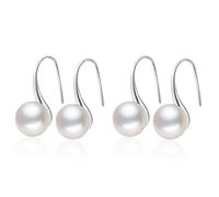 2 Pares De Pendientes De Perlas, Pendientes De Personalidad De Moda, Pendientes Creativos, Pendientes Simples, Pendientes De Mujer