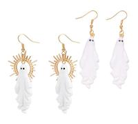 2 Pares De Pendientes Gota Misteriosos Joyería Aleación Halloween Para Niñas Y Mujeres Decoración Disfraces Vacaciones Pendientes Halloween