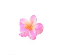 2 pares de pinzas para el cabello de Plumeria, pinzas para el cabello de flores hawaianas para vacaciones, pinza de plátano antideslizante a la moda para cabello fino, coleta, soporte para el cabello