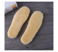 2 pares de plantillas calentadas que mantienen el calor, botas nieve suaves gruesas for invierno, suela almohadilla, térmicas Cachemira, plantilla calefactora for hombres y mujeres(Yellow,EU41)