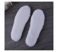 2 pares de plantillas calentadas que mantienen el calor, botas nieve suaves gruesas for invierno, suela almohadilla, térmicas Cachemira, plantilla calefactora for hombres y mujeres(White,EU44)