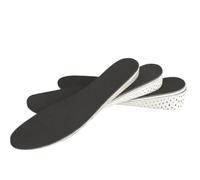 2 pares de plantillas cómodas de aumento de altura unisex con inserto de espuma viscoelástica para zapatos con cojín completo Hlaf (plantillas completas, 2 cm)