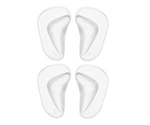 2 pares de plantillas de apoyo para el arco del pie, pie plano de gel de silicona, zapatos de corrección de pie plano, plantillas de pie almohadillas de corrección, fascitis plantar, dolor en el talón