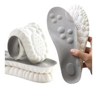2 pares de plantillas de zapatos para hombre y mujer, 4D antideslizante para evitar el olor de los pies, proporcionando absorción de impactos y plantilla de espuma viscoelástica amortiguadora