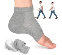 2 pares de plantillas para aumentar la altura, almohadillas invisibles de silicona para levantamiento de zapatos, cojines de talón de gel transpirable, plantillas de altura máxima para hombres y