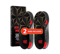 2 pares de plantillas Work Pro Comfort, alivio del dolor de pies, amortiguación y absorción de golpes, plantillas para botas de trabajo para hombres y mujeres, inserciones antideslizantes y antifatiga