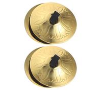 2 pares de platillos de cobre, platillos pequeños para danza del vientre, platillos para dedos, instrumento musical para niños, juguete de metal, juguete educativo temprano para bebés, platillo