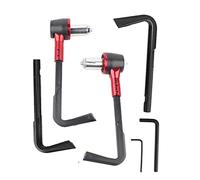 2 Pares de Protectores de Palanca de Motocicleta con Llave Hexagonal, Protector de Palanca de Embrague de Freno de Aleación de Aluminio, Protector de Manillar para Manillar de (Roja)