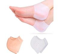 2 pares de protectores Talon, Protege Talon Silicone Respirant Protège Talons en Gel pour Proteger Cheville Talon en Gel Manches de Talon en Silicone Pied Arrière et Soulager La Douleur Pieds Sec