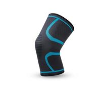 2 pares de rodilleras deportivas tejidas silicona for baloncesto al aire libre cubierta protectora for piernas correr Fitness sentadillas equipo protector rodilla Para Correr Entrenar(Light blue,XL)