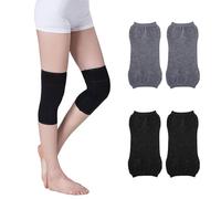 2 Pares De Rodilleras Elásticas Cálidas, Rodilleras De Punto, Rodilleras, Productos De Protección De Rodillas, Rodilleras Antideslizantes