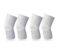 2 Pares De Rodilleras Grises, Rodilleras Cálidas Y Resistentes Al Frío, Rodilleras Elásticas, Rodilleras Antideslizantes, Fundas Para Rodilleras, Rodilleras