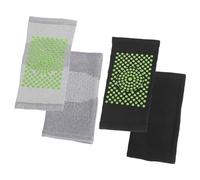 2 Pares De Rodilleras Térmicas, Rodilleras Cálidas, Rodilleras Elásticas, Productos Para El Cuidado De Las Piernas, Unisex (Negro, Gris)