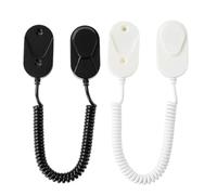 2 pares de soportes para control remoto con fuerte fuerza de fijación, correa retráctil de hasta 47.2 pulgadas, cable de resorte de seguridad antipérdida, organizador de montaje en pared para