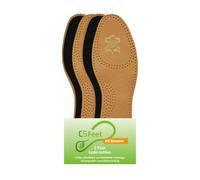 2 pares de suelas de cuero talla 38/39 - Piel de oveja auténtica sobre una base de carbón activado